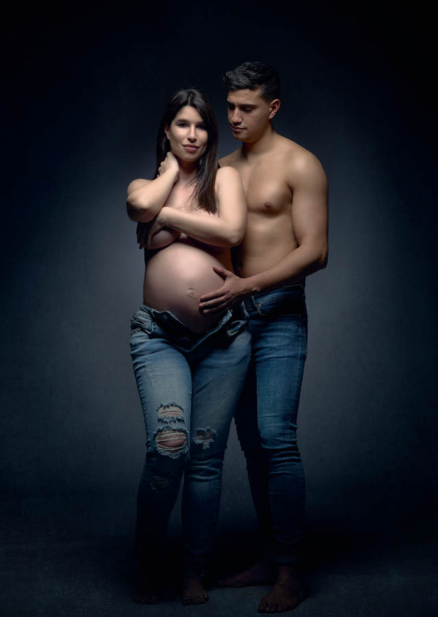 Fotos de embarazada en pareja de Madrid