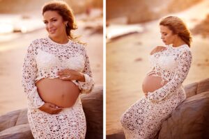 Fotos de embarazadas en la playa de Barcelona